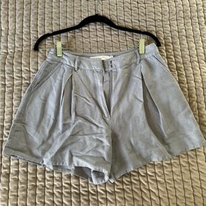 ASTR The Label Blue Pleated Shorts